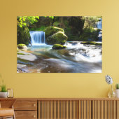 Waterfalls Nature Relaxation Home Office Picture キャンバスプリント (インサイチュ (リビング))