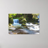 Waterfalls Nature Relaxation Home Office Picture キャンバスプリント (正面)