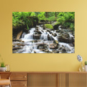 Waterfalls Nature Relaxation Home Office Picture キャンバスプリント (インサイチュ (リビング))