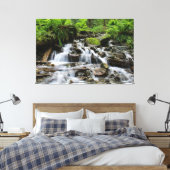 Waterfalls Nature Relaxation Home Office Picture キャンバスプリント (インサイチュ (寝室))