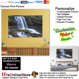 Waterfalls Nature Relaxation Home Office Picture 9 キャンバスプリント