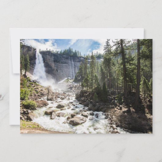 Waterfalls | Nevada Fall, Yosemite, CA サンキューカード (正面)