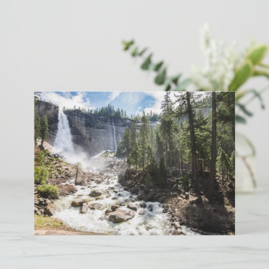 Waterfalls | Nevada Fall, Yosemite, CA サンキューカード (スタンド正面)