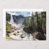 Waterfalls | Nevada Fall, Yosemite, CA サンキューカード (正面/裏面)