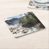 Waterfalls | Nevada Fall, Yosemite, CA スクエアペーパーコースター (アングル)