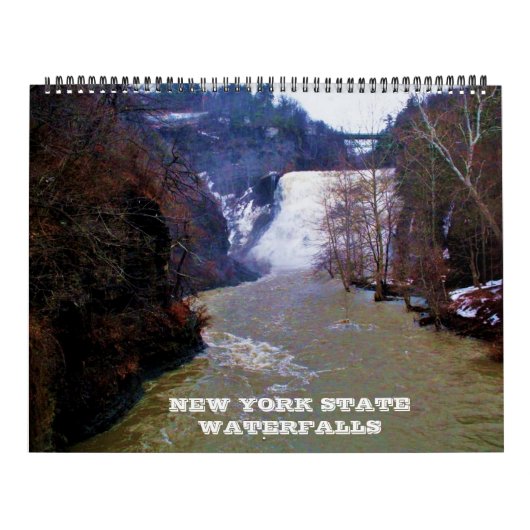 WATERFALLS OF NEW YORK STATE  calendar カレンダー (カバー)