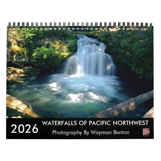 WATERFALLS OF PACIFIC NORTHWEST Calendar カレンダー (カバー)