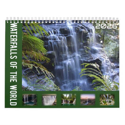 Waterfalls Of The World 2026 Calendar カレンダー (カバー)