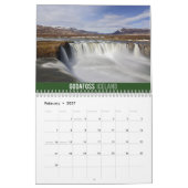 Waterfalls Of The World 2026 Calendar カレンダー (2月 2027)