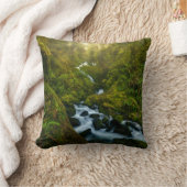 Waterfalls | Olympic National Park, Washington クッション (ブランケット)