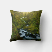 Waterfalls | Olympic National Park, Washington クッション (裏面)