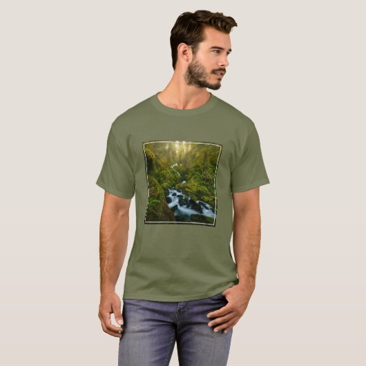 Waterfalls | Olympic National Park, Washington Tシャツ (正面フル)