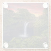 Waterfalls | Rainbow Falls, Hilo, Hawaii ガラスコースター (裏面)