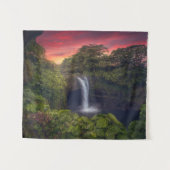 Waterfalls | Rainbow Falls, Hilo, Hawaii タペストリー (正面(横))