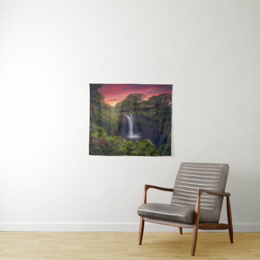 Waterfalls | Rainbow Falls, Hilo, Hawaii タペストリー (インサイチュ(横))