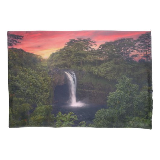 Waterfalls | Rainbow Falls, Hilo, Hawaii 枕カバー (正面)