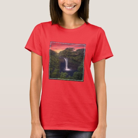 Waterfalls | Rainbow Falls, Hilo, Hawaii Tシャツ (正面)