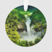 Waterfalls | San Rafael Falls, Ecuador オーナメント (正面)