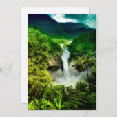 Waterfalls | San Rafael Falls, Ecuador サンキューカード (正面/裏面)