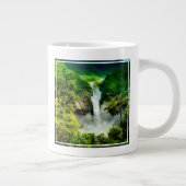 Waterfalls | San Rafael Falls, Ecuador ジャンボコーヒーマグカップ (右)