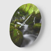 Waterfalls | Satoyama Kisakata Waterfalls ラージ壁時計 (傾斜)