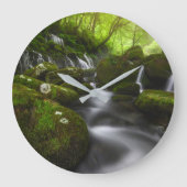 Waterfalls | Satoyama Kisakata Waterfalls ラージ壁時計 (正面)