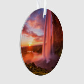 Waterfalls | Seljalandsfoss Waterfall オーナメント (正面)