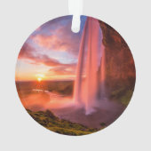 Waterfalls | Seljalandsfoss Waterfall オーナメント (裏面)