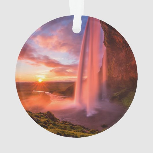 Waterfalls | Seljalandsfoss Waterfall オーナメント (裏面)
