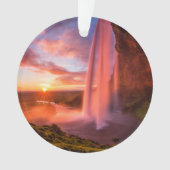 Waterfalls | Seljalandsfoss Waterfall オーナメント (正面)