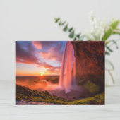 Waterfalls | Seljalandsfoss Waterfall サンキューカード (スタンド正面)