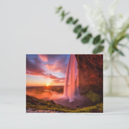 Waterfalls | Seljalandsfoss Waterfall ポストカード (スタンド正面)