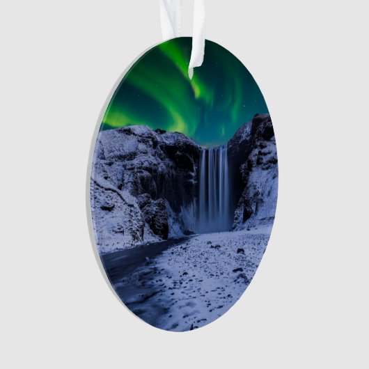 Waterfalls | Skógafoss Waterfall オーナメント (正面)