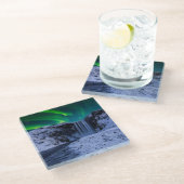 Waterfalls | Skógafoss Waterfall ガラスコースター (アングル)