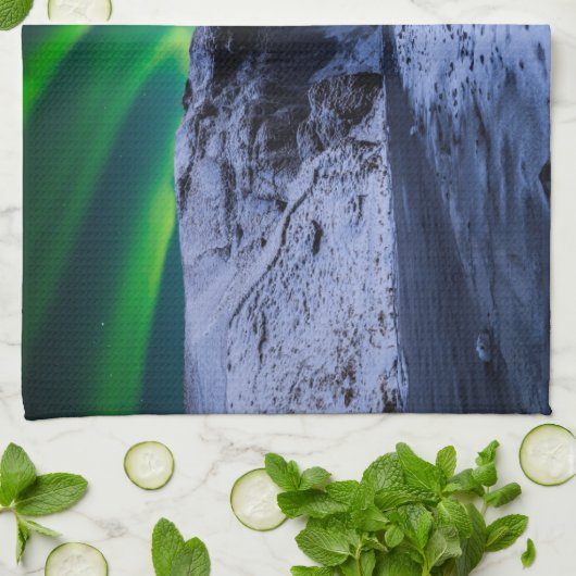 Waterfalls | Skógafoss Waterfall キッチンタオル (折り畳み)