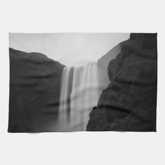 Waterfalls | Skogafoss Waterfall, Iceland キッチンタオル (横)