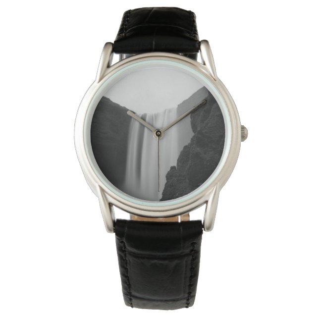 Waterfalls | Skogafoss Waterfall, Iceland 腕時計 (正面)