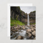 Waterfalls | Svartifoss Waterfall, South Iceland ポストカード (正面/裏面)