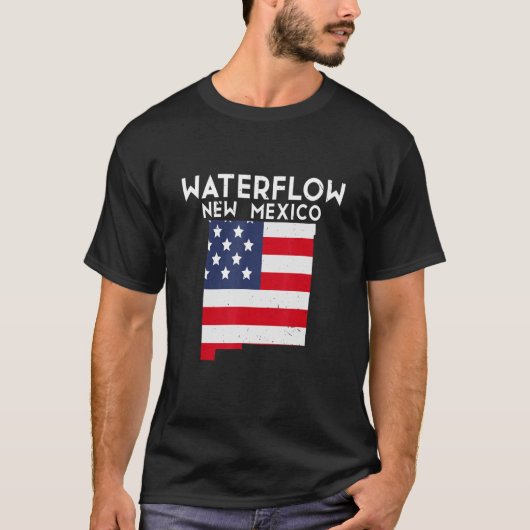 WATERFLOW USA州アメリカ旅行ニューメキシコ Tシャツ (正面)