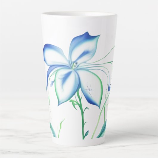 Waterflower 2 カフェラテマグ (正面)