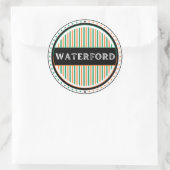 Waterford City Pride Emblem – Irish Identity ラウンドシール (バッグ)