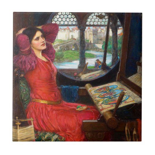 Waterhouse「影に飽きて」 タイル (正面)