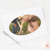 Waterhouse-gather_ye_rosebuds-1909. 楕円形シール (封筒)