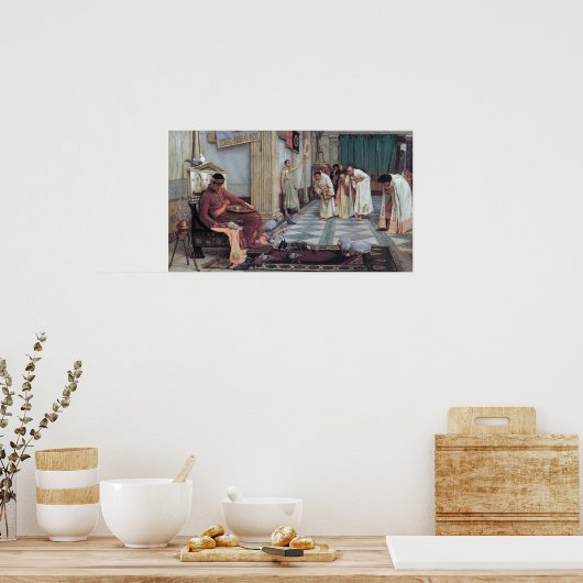 Waterhouse - The Favourites Of Emperor Honorius ポスター (キッチン)