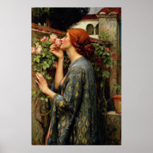Waterhouse - The Soul Of The Rose 1903 ポスター