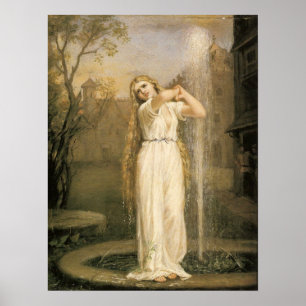 Waterhouse - Undine 1872 ポスター