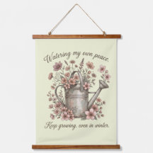 Watering My Own Peace Vintage Floral Botanical