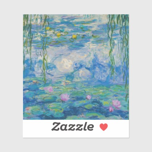 Waterlilies, 1916-1919 by Claude Monet シール (シート)