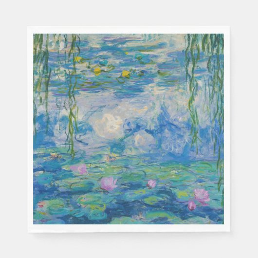 Waterlilies, 1916-1919 by Claude Monet スタンダードランチョンナプキン (正面)