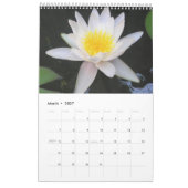 Waterlilies 2012、シングルページ カレンダー (3月 2027)